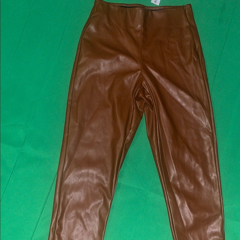 Old Navy Brown Leather Pants